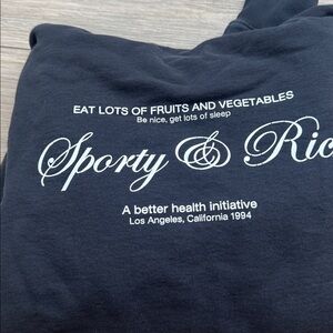 Sporty & Rich black hoodie